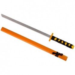 Wooden Sword Orange Prop For Knight 73 cm