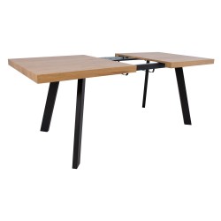 Dining table BRIGIT 159 198x84,5xH77cm, light wood