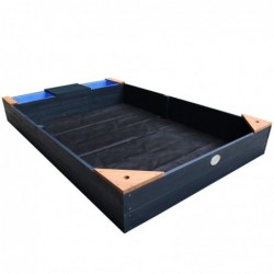 AXI suur liivakast konteinerite, istme ja kattega