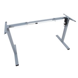 Table leg ERGO OPTIMAL with 1-motor, silver grey