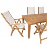 Dining set BALI table, 6 foldable chairs