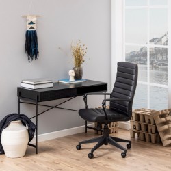 Desk ANGUS 110x50xH75cm, black