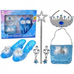 Set for Princess Little Lady Slippers Crown Earrings