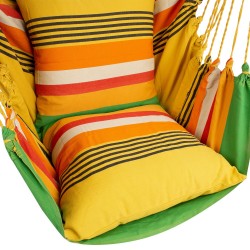 Swing chair JOY green striped