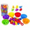 WOOPIE Развивающая игра «Машинки для сортировки цветов» 44 шт.
