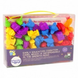 WOOPIE Educational Set Learning Counting Color Sorting Vehicles 83 pcs.