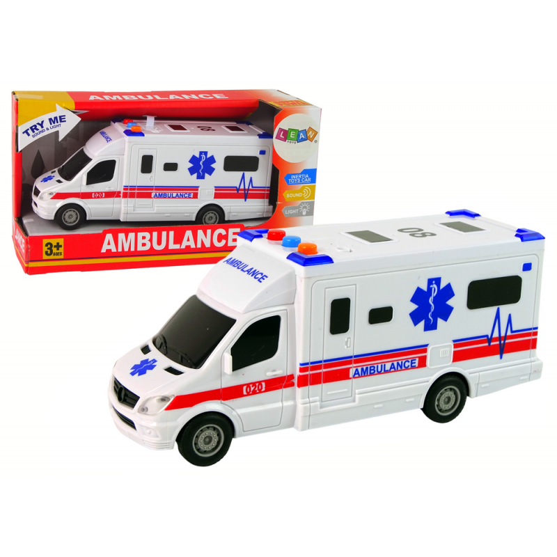 Auto Ambulance Lights Sound White