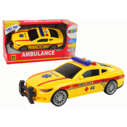 Sports Car Ambulance Lights Sound Yellow