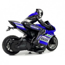 Sports Motorcycle 2.4G Remote Controlled Racer Range 35m Blue