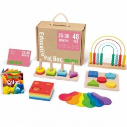 Tooky Toy Educational Box for Children with 6in1 from 2 years