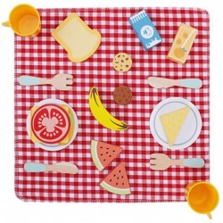 Tooky Toy Wooden Picnic Set 23 pieces
