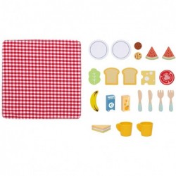 Tooky Toy Wooden Picnic Set 23 pieces