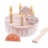CLASSIC WORLD Деревянный торт на день рождения со свечами Фруктовый 16 шт.
