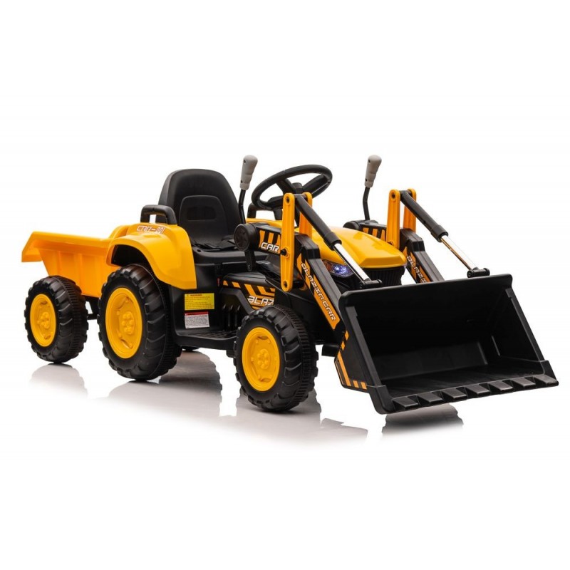 Rechargeable tractor with bucket BW-X002A Yellow