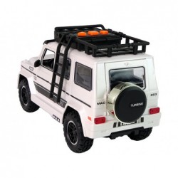 Battery-powered off-road car white