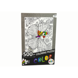 Puzzles to colour 500 Elements Butterfly