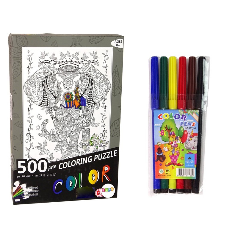 Colours Puzzle 500 Elephant