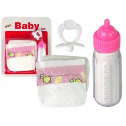 Baby Pacifier Bottle Nappies Play Set