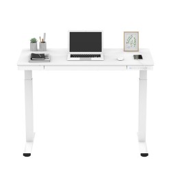 Письменный стол ERGO с 1 мотором 120x60см, белый
