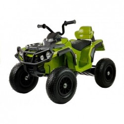 Quad BDM0906 Electric Ride On Vehicle Pumped Wheels - Green