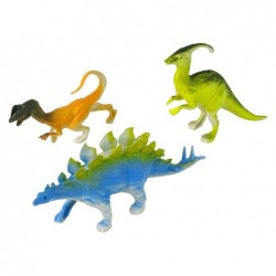 Set of Dinosaur Figures 9 Pieces Colorful