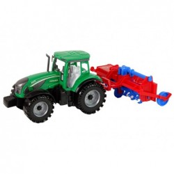 Tractor With Plough Friction Drive Red