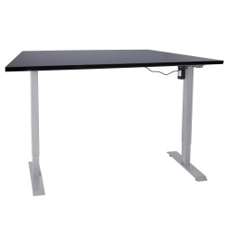 Desk ERGO with 1 motor 140x80cm, black grey