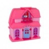 Set Villa Cottage with Lights Plastic Pink