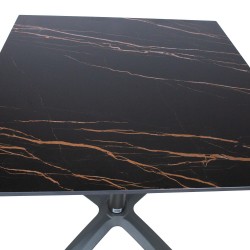 Table BEIDA 70x70xH72cm, brown