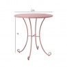 Table ROSY D70xH75cm, pink