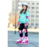 LED 3-in1 inline skates Croxer Missy White/Pink