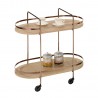 Serving cart GENOVA light brown