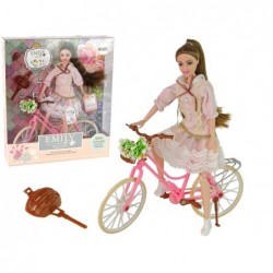 Baby Doll Emily Pink Bicycle Helmet Flower