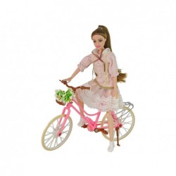 Baby Doll Emily Pink Bicycle Helmet Flower