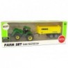 Small Green Tractor With Yellow Trailer