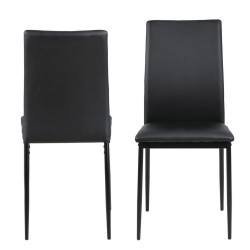 Dining chair DEMINA black PU