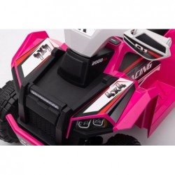 XMX630T Pink Battery Quad Bike With Trailer