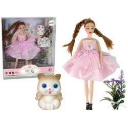 Baby Doll Emily Pigtails Cat Flowers