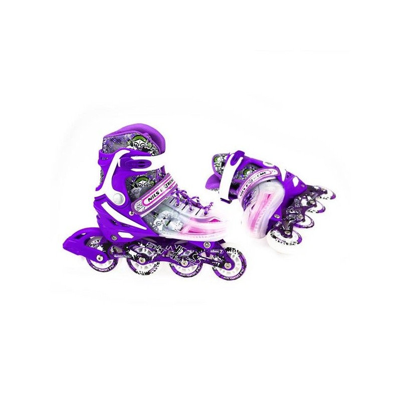 NJ1812 A PURPLE SIZE S IN-LINE SKATES NILS EXTREME