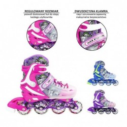 NJ1812 A PURPLE SIZE S IN-LINE SKATES NILS EXTREME