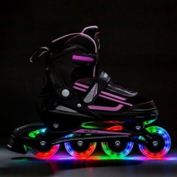 NJ19803A LED PINK SIZE. L(39-42) IN-LINE SKATES NILS EXTREME