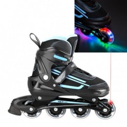 NJ19803A LED BLUE SIZE. S(31-34) IN-LINE SKATES NILS EXTREME