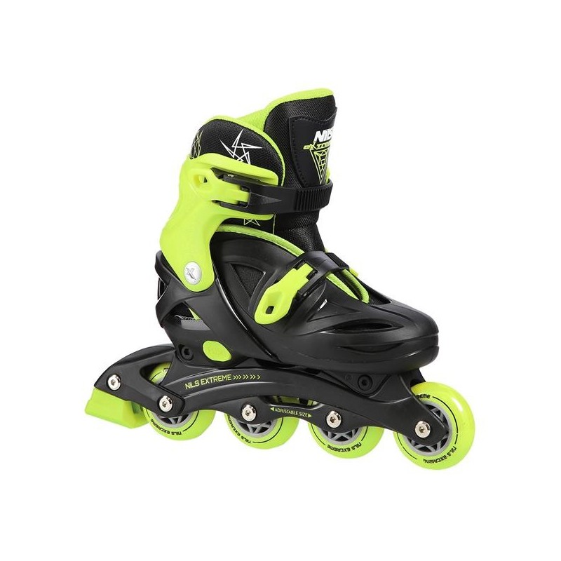 NJ/NA0321 A BLACK-LIME SIZE S (26-30) IN-LINE SKATES NILS EXTREME