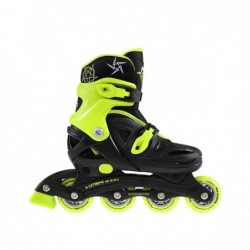 NJ/NA0321 A BLACK-LIME SIZE S (26-30) IN-LINE SKATES NILS EXTREME