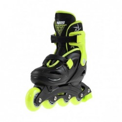 NJ/NA0321 A BLACK-LIME SIZE S (26-30) IN-LINE SKATES NILS EXTREME