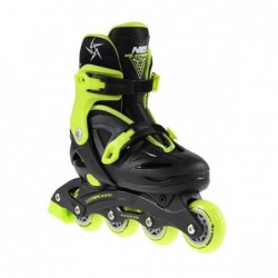 NJ/NA0321 A BLACK-LIME SIZE S (26-30) IN-LINE SKATES NILS EXTREME