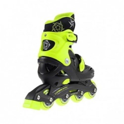 NJ/NA0321 A BLACK-LIME SIZE S (26-30) IN-LINE SKATES NILS EXTREME