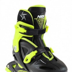 NJ/NA0321 A BLACK-LIME SIZE S (26-30) IN-LINE SKATES NILS EXTREME