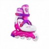 NJ/NA0321 A WHITE-PINK SIZE L (36-40) IN-LINE SKATES NILS EXTREME