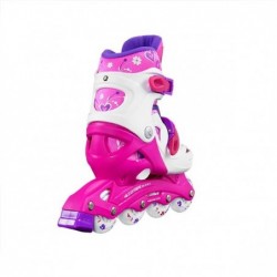 NJ/NA0321 A WHITE-PINK SIZE L (36-40) IN-LINE SKATES NILS EXTREME